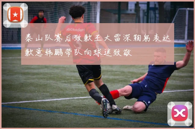 泰山队赛后致歉王大雷深鞠躬表达歉意韩鹏带队向球迷致敬
